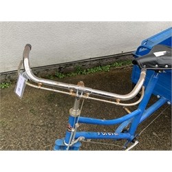 *'Forever' blue finish cargo tricycle, single speed, trailer size - 56cm x 75cm, H23cm