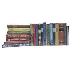 Folio Society; twenty volumes, to include Wuthering Heights, Good bye to all that, Comic Short Stories, The Bride of Lammermoor etc