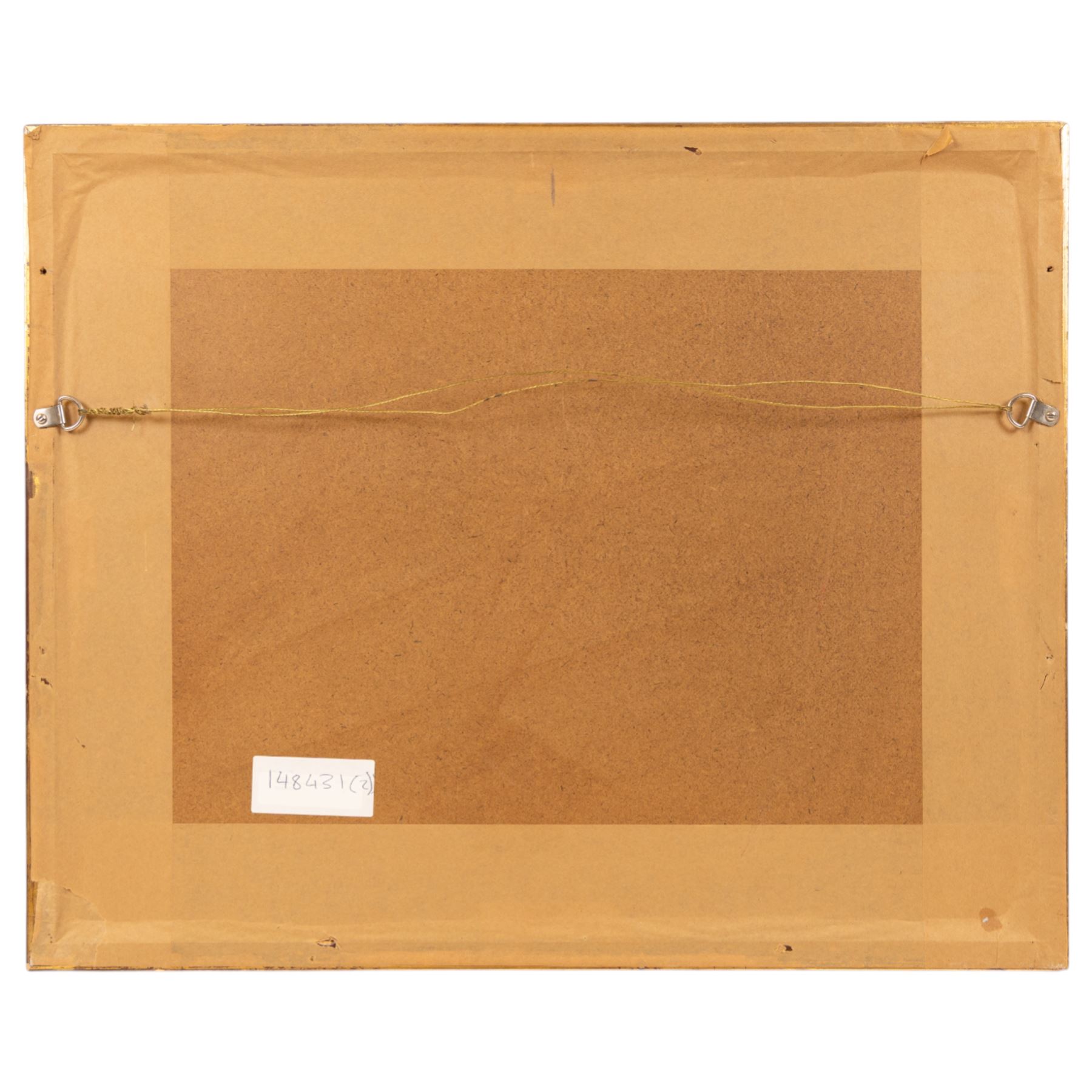 Richard Bolton (British 1950-): Chickens and Cows, watercolour signed and dated '03, 30cm x 24cm; Ray Canham (British 20th Century): 'The Forgotten Gate', gouache signed and dated '85, titled on the mount 27cm x 37cm (2)