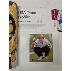 1993 Ryder Cup programme, signed by Nick Faldo, Payne Stewart, etc