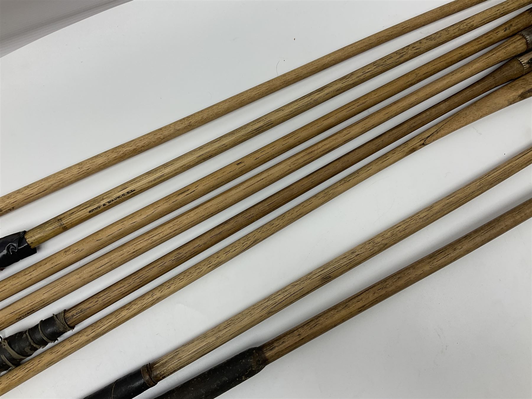 Collection of vintage wooden shaft golf clubs, including J & D Clark,  J Winton, etc (7)