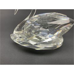 Fourteen Swarovski Crystal bird figures, to include toucan, mandarin duck, swans, parrot, cranes etc 