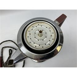 1930's design, chrome Swan electric kettle, by Bulpitt & Sons, Birmingham