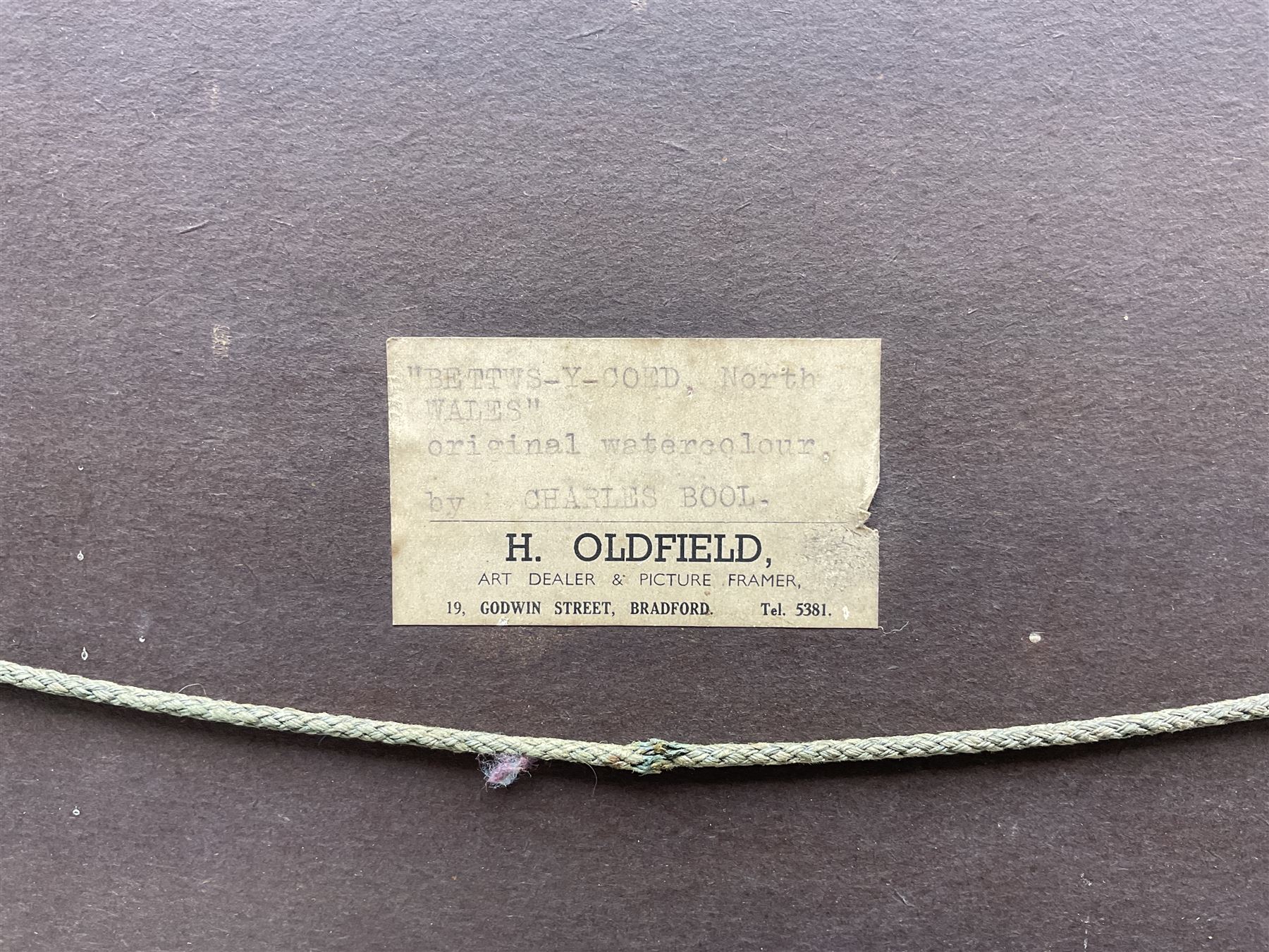 Charles A Bool (19th/20th Century): 'Betws-y-Coed' and 'On the Conway', pair watercolours signed, titled on the mounts 27cm x 37cm (2)