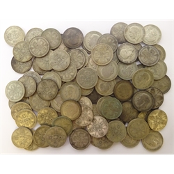 Over 940 grams of pre 1947 Great British silver florins  