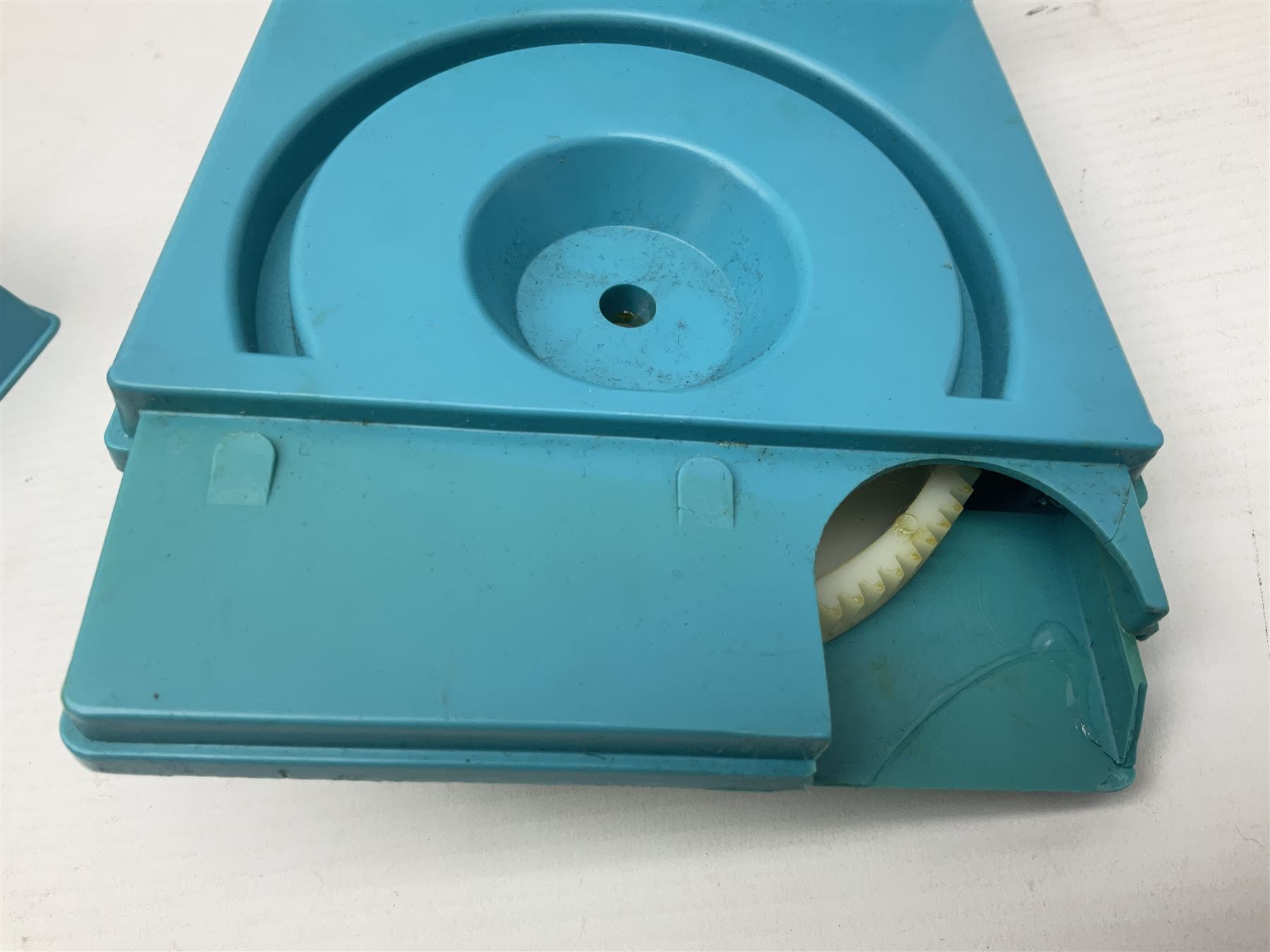 Ideal Derry Daring and Her Trick Cycle, with clothed figure on trick cycle and winder; in original illustrated box dated 1975