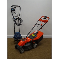  Flymo Speedi-Mo 360 C lawnmower and an Einhell electric hoe (2)  