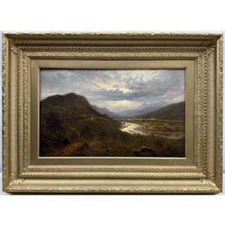 Waller Hugh Paton RSA RSW (Scottish 1828-1895): 'Ben Vrotan from near Corriemulzie', oil on canvas signed, original title label verso 35cm x 57cm