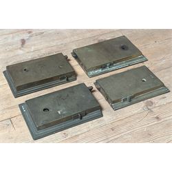 Four Scottish surface locks, 19th century, largest 21cm x 14cm. 