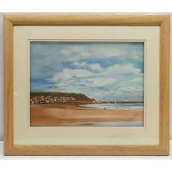 Penny Wicks (British 1949-): 'South Bay Scarborough', pastel signed, titled verso 27cm x 36cm