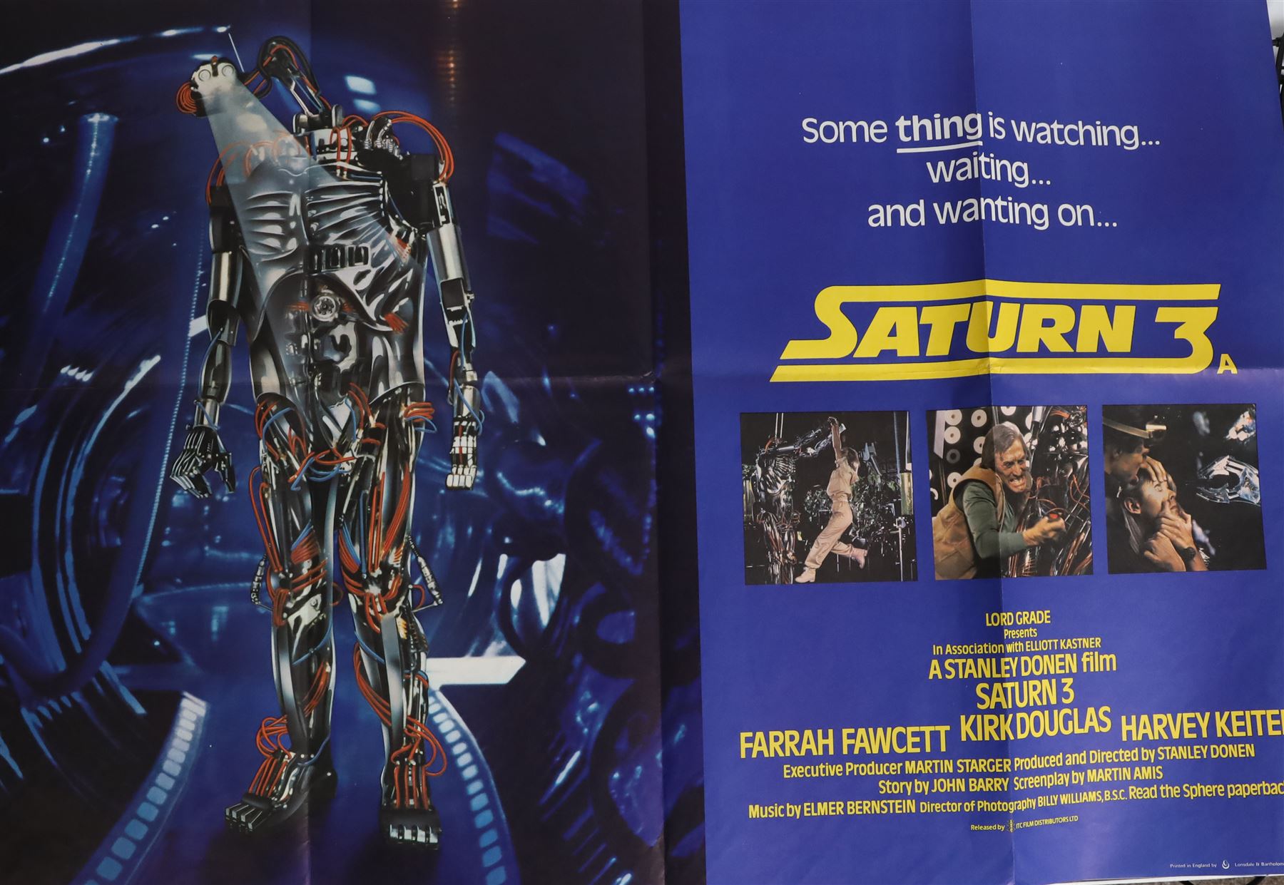 Nine film posters, including Saturn 3, Airplane, Amityville Horror, 10 and five Oscar Winners examples given free with The Times in 2007