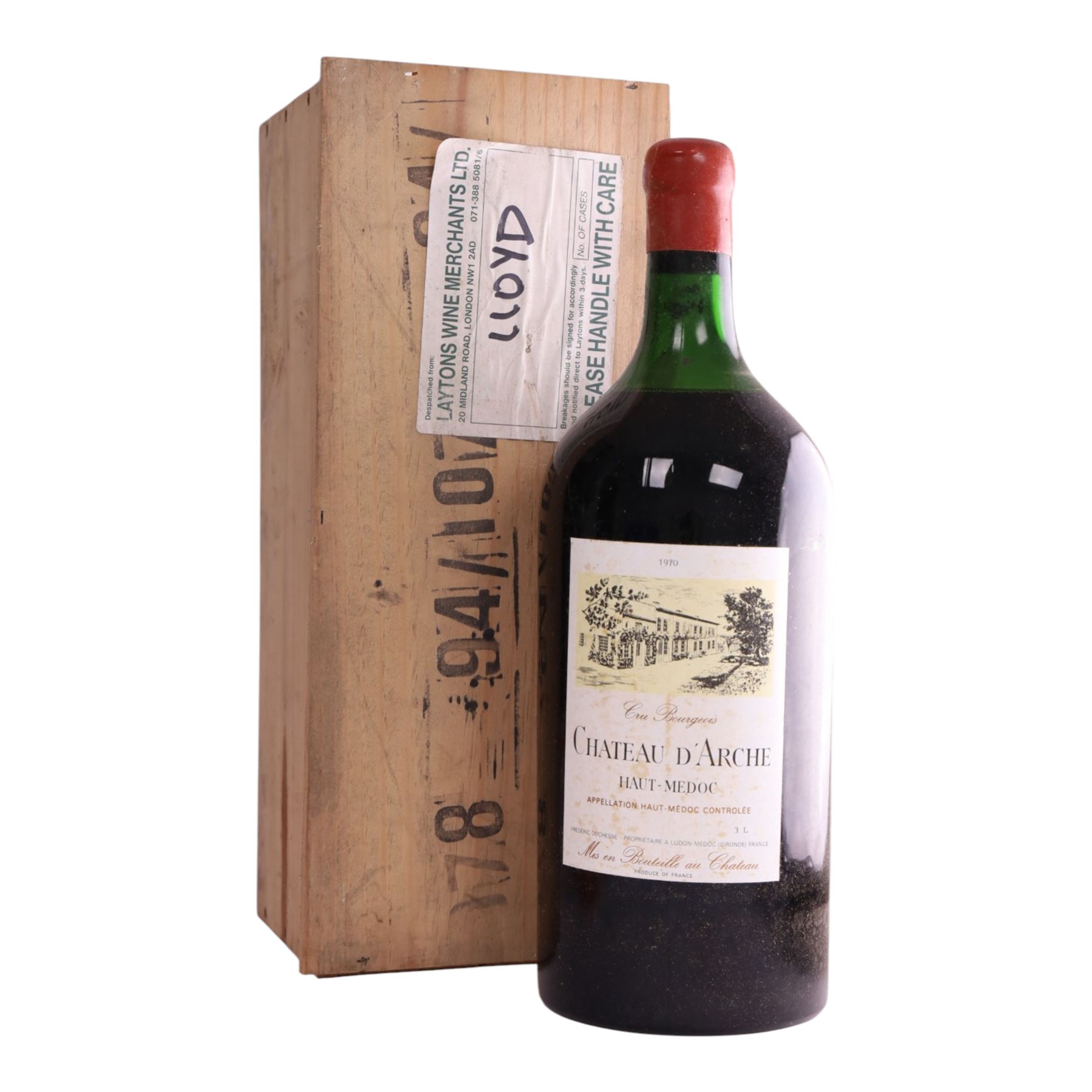 Chateau D'Ache, 1970, Haut Medoc, double magnum, 3l unknown proof   