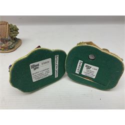 Eighteen Lilliput Lanes, including The Penny Farthing, The Pigsty, Borrowdale School, Fairy Cake Tearoom, An Apple a Day,Ladybird Cottage etc, all with original boxes 