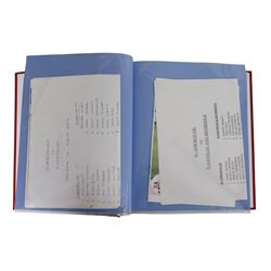 Comprehensive collection of approximately two hundred and twenty Scarborough FC football programmes for the 1999/00, 2000/01, 2001/02 and 2002/03 seasons, all filed within eight dedicated Scarborough FC red Home and Away binders