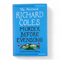 Eight first edition books, comprising signed Bob Mortimer 'And Away' autobiography, signed Richard Coles 'Murder Before Evensong' and six Richard Osman books, including 'The Thursday Murder Club' and 'The Last Devil To Die', with two Richard Osman signed bookplates