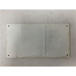 Cast iron London Brighton & South Coast Railway prevention of consumption and spitting sign, L29cm
