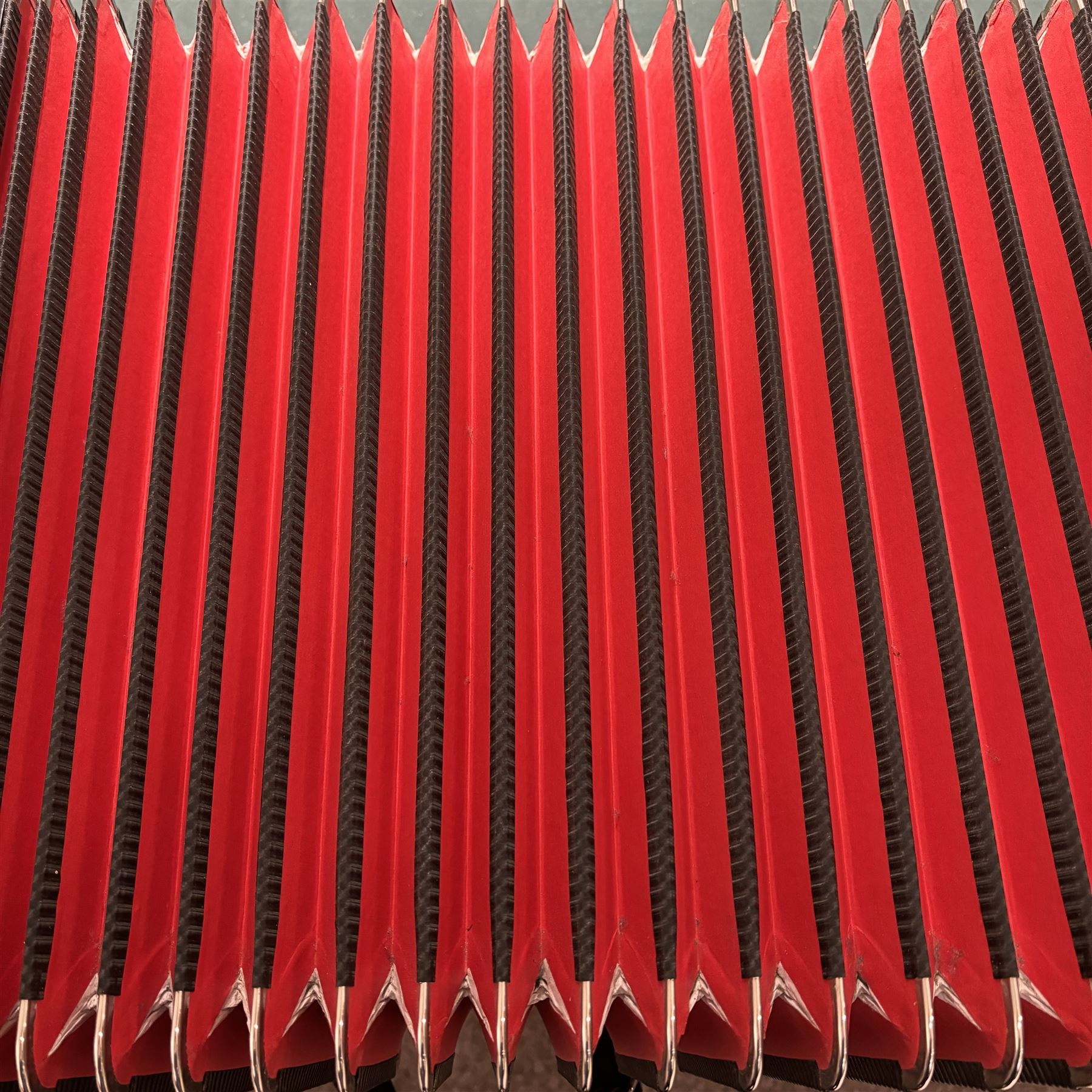  VIGNONI – Ravel IV -  Italian piano accordion with a three octave keyboard F-F compass and  96 bass buttons, four sets of treble reeds, five sets of bass reeds,  With a hard and padded travel case (on wheels).
