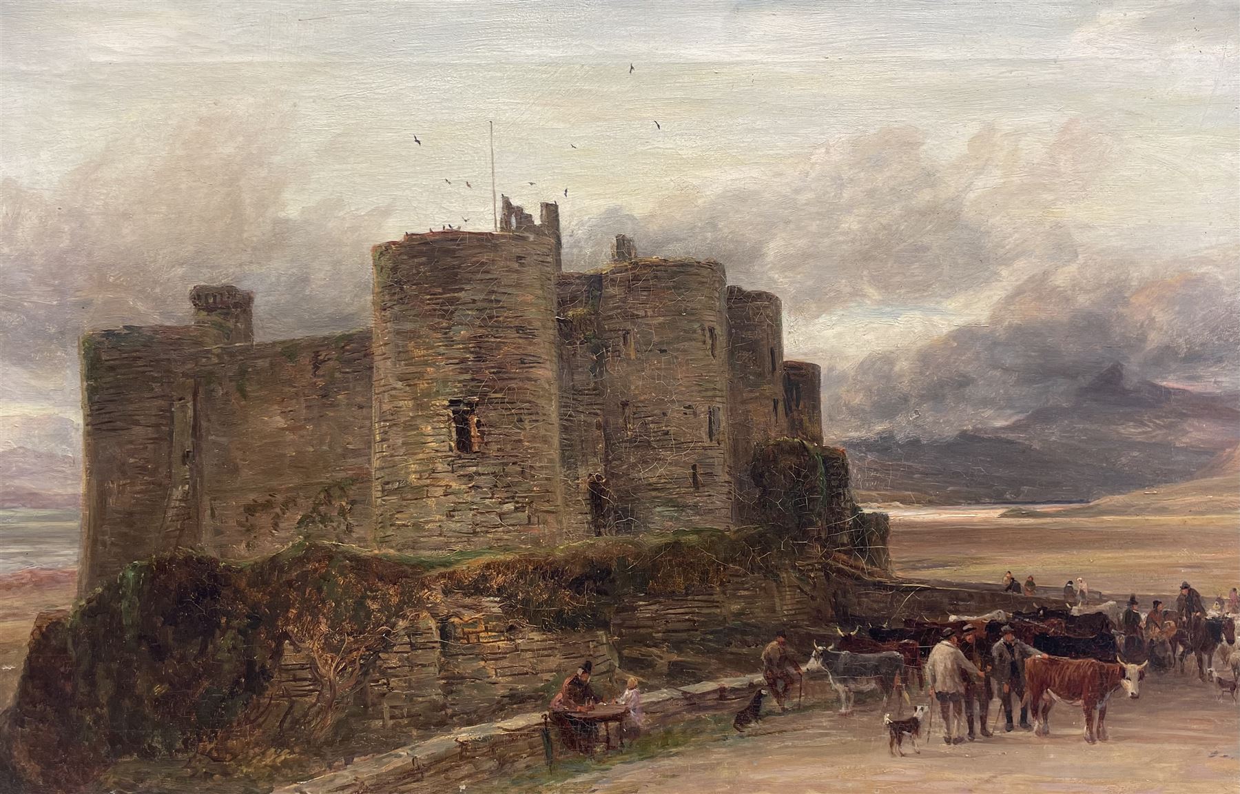 Charles Thomas Burt (British 1823-1902): Harlech Castle, oil on canvas signed and dated 1892, 50cm x 75cm 
