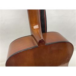 German Hoyer twelve-string acoustic guitar with metallic paper label L106cm; and Indonesian Yamaha F-310 acoustic guitar (2)