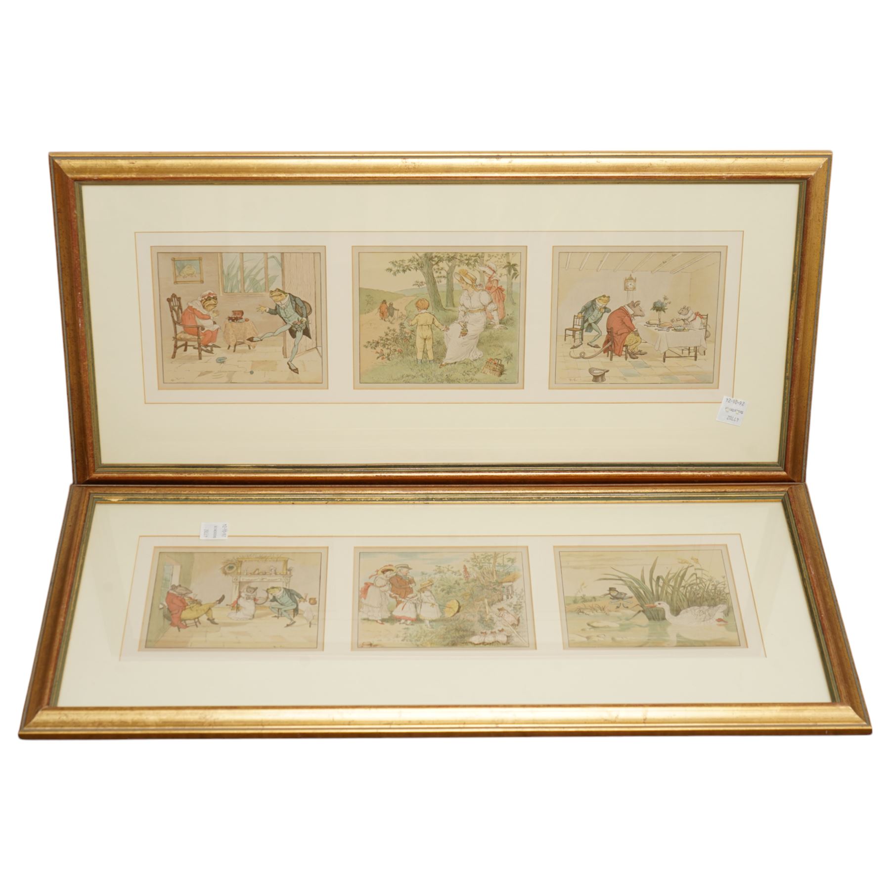 Watercolour by General Colin Campbell together with various prints, watercolours and oils (in one box)