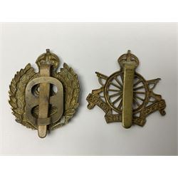 Twenty-seven military metal cap badges including Royal tank Corps, Reconnaissance Corps, Royal Armoured Corps, Royal Corps of Signals, Womens Army Auxiliary Corps, Queen Mary's Army Auxiliary Corps, Auxiliary Territorial Service,  Royal Engineers, REME, Army physical Training Corps etc 