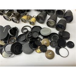 Quantity of binoculars for spares and repair, to include Cogswell & Harrison Primic 8x30, Prinz 8x30, Telstar 35x60, Zeiss Wetzland 8x40 etc