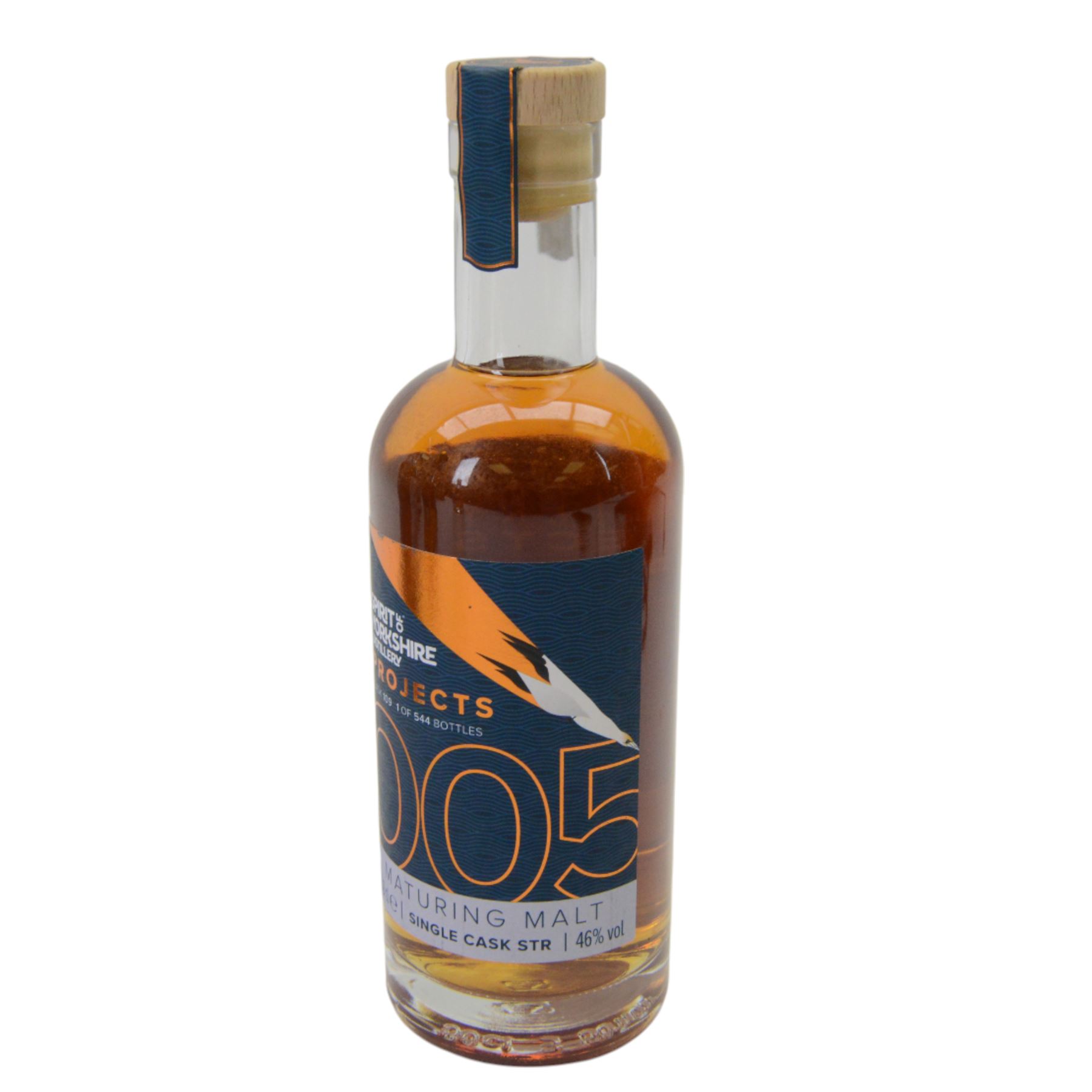 Spirit of Yorkshire Distillery, distillery projects maturing malts, full set of six, projects 001-004 70cl 46% vol and project 005, 006 50cl 46% vol