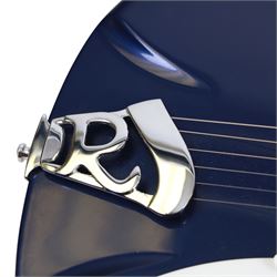 Rickenbacker model no. 360 six string electric guitar, in midnight blue finish, serial no. 33793 made in USA, circa 2017, in Rickenbacker fitted hard case with plush black interior, guitar L100cm