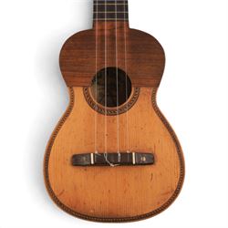 Two 'Dulcet' ukuleles by Jose Alvarez, Barcelona, both with interior labels, L51cm
