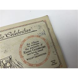 Large quantity of cigarette cards loose and in albums including Edwards, Ringer & Bigg Cinema Stars; Wills Allied Army Leaders and Military Motors; Gallahers Fables and Their Morals; Players British Livestock; and quantity of trade cards