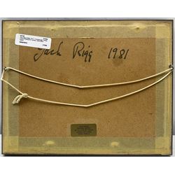 Jack Rigg (British 1927-2023): Scarborough Fishing Vessel Leaving the Harbour, watercolour signed 11cm x 17cm