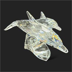 Three limited edition Swarovski Crystal figures, Care For Me, Save Me and Lead Me, all boxed with certificates 