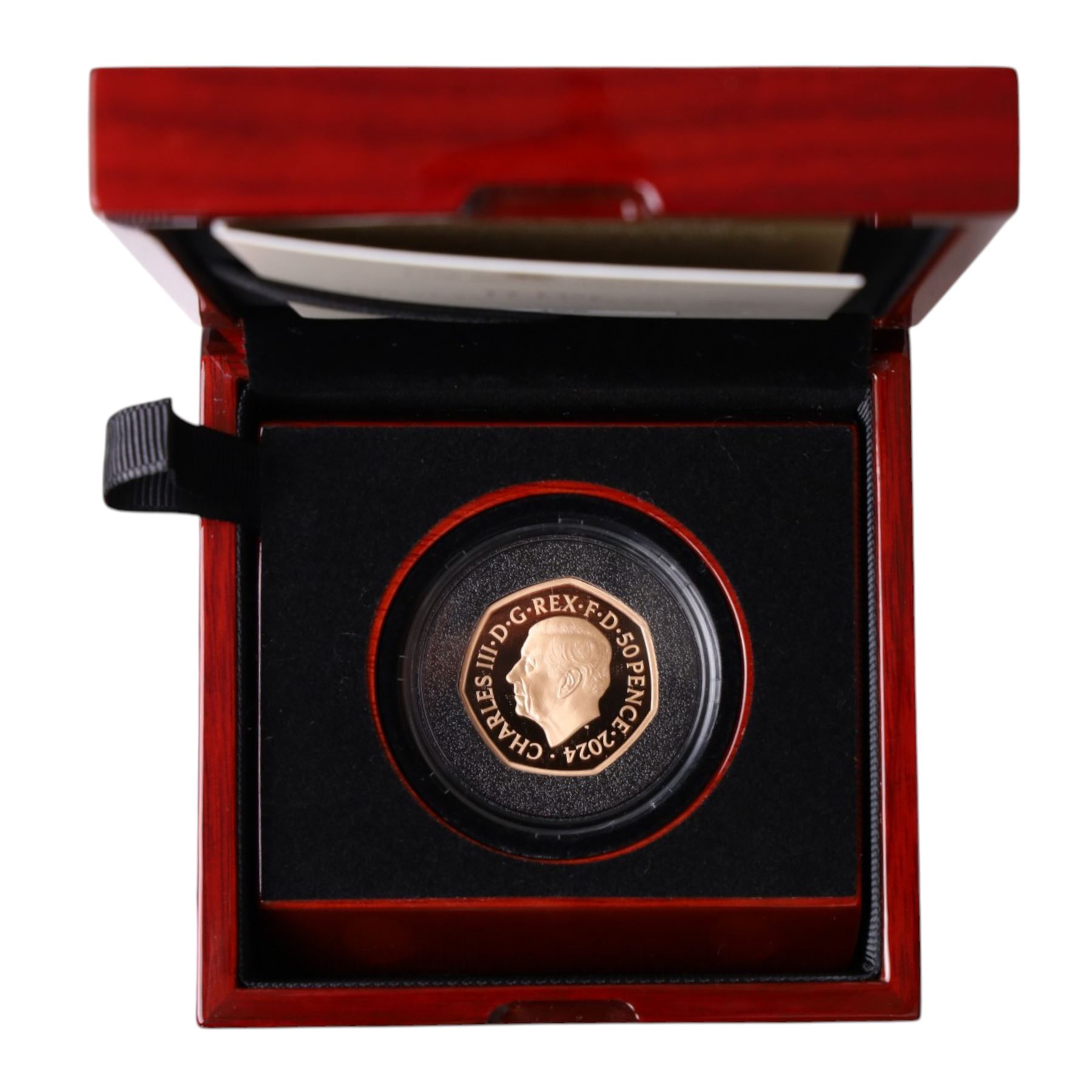 The Royal Mint United Kingdom 2024 'D-Day' gold proof fifty pence coin, cased and boxed with certificate