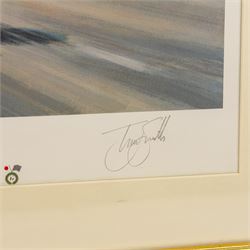 After Gerald Davison Coulson (British 1926-2012): ‘The Flying Scotsman’ and ‘Damon’s First – Hungary 1993’, together with Alan Fearnley (Yorkshire 1942-): ‘Alan Jones’ and Tony Smith (British 20th Century): ‘Damon’s Dream’, set of four limited edition Formula 1 themed prints signed and two signed by drivers David Coulthard and Alan Jones in pencil max 40cm x 61cm (4)