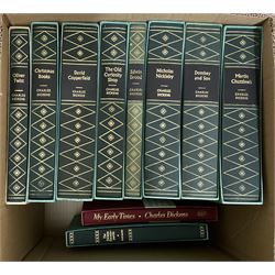 Folio Society - the works of Charles Dickens, sixteen volumes; and two other books on Dickens; all in slip cases