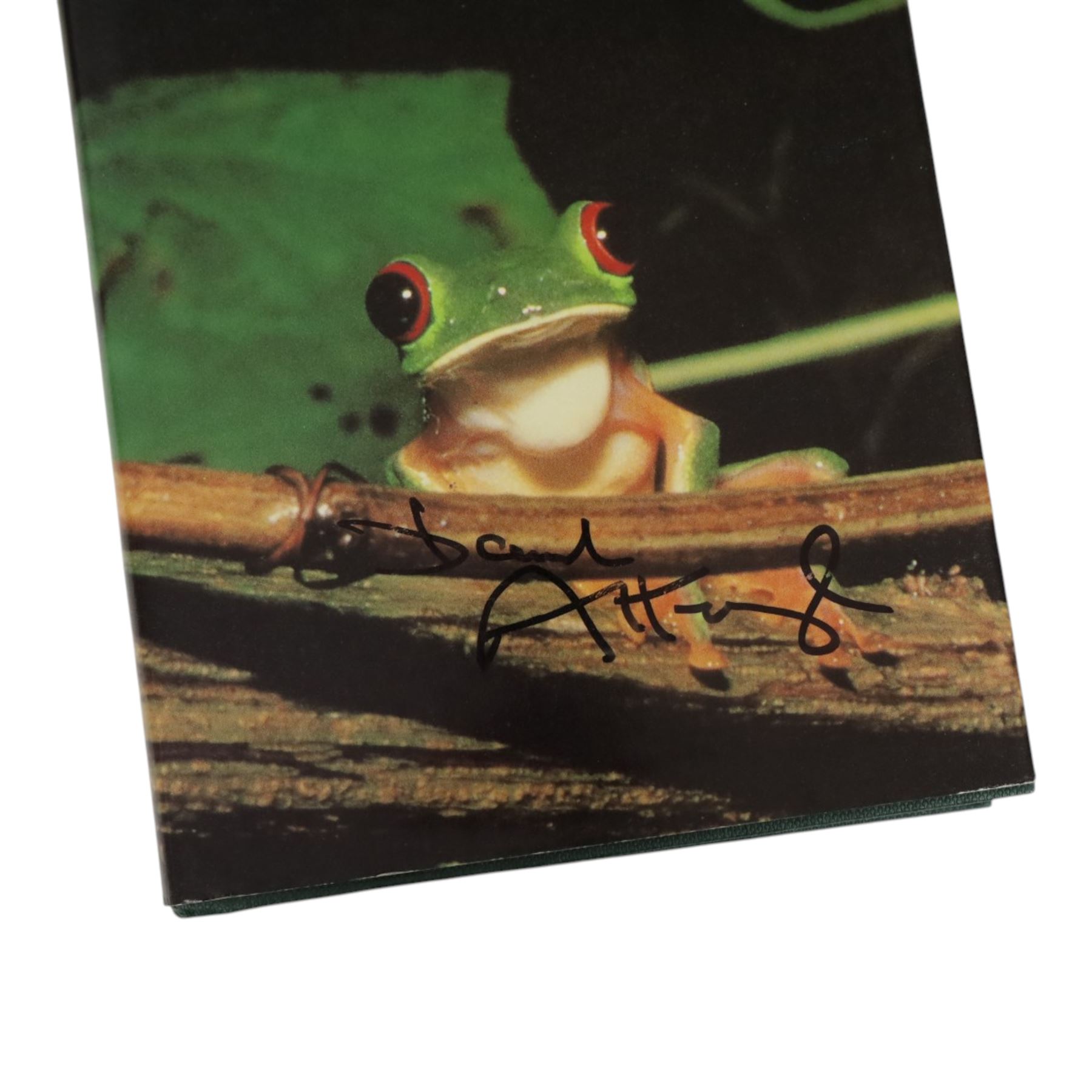 Four signed Sir David Attenborough books, comprising The Private Life of Plants, The Life of Birds, The Zoo Quest Expeditions and Life on Earth
