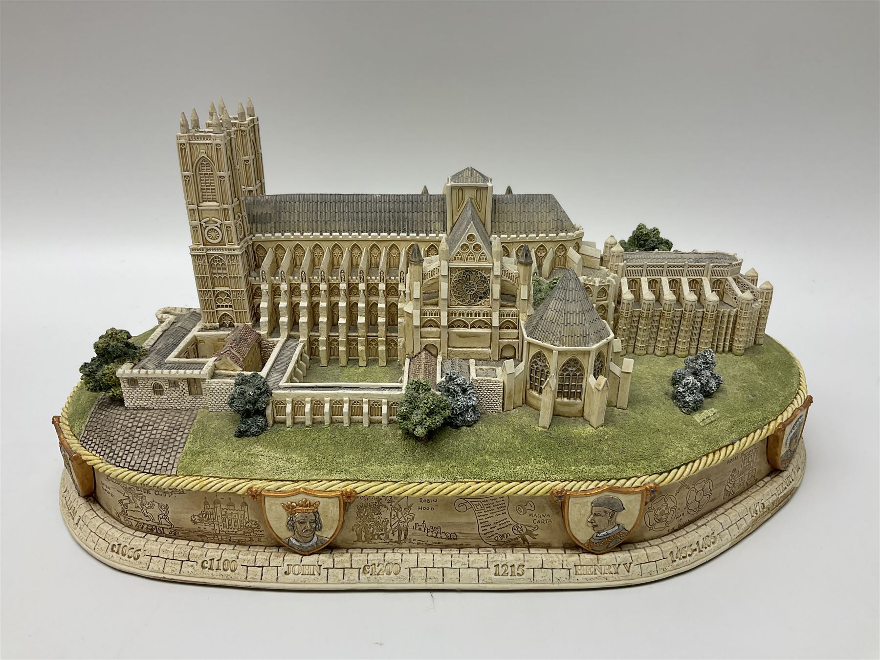 Two Lilliput lane The Royal Train at Sandringham and Westminster Abbey,  both with certificate of authenticity and original box
