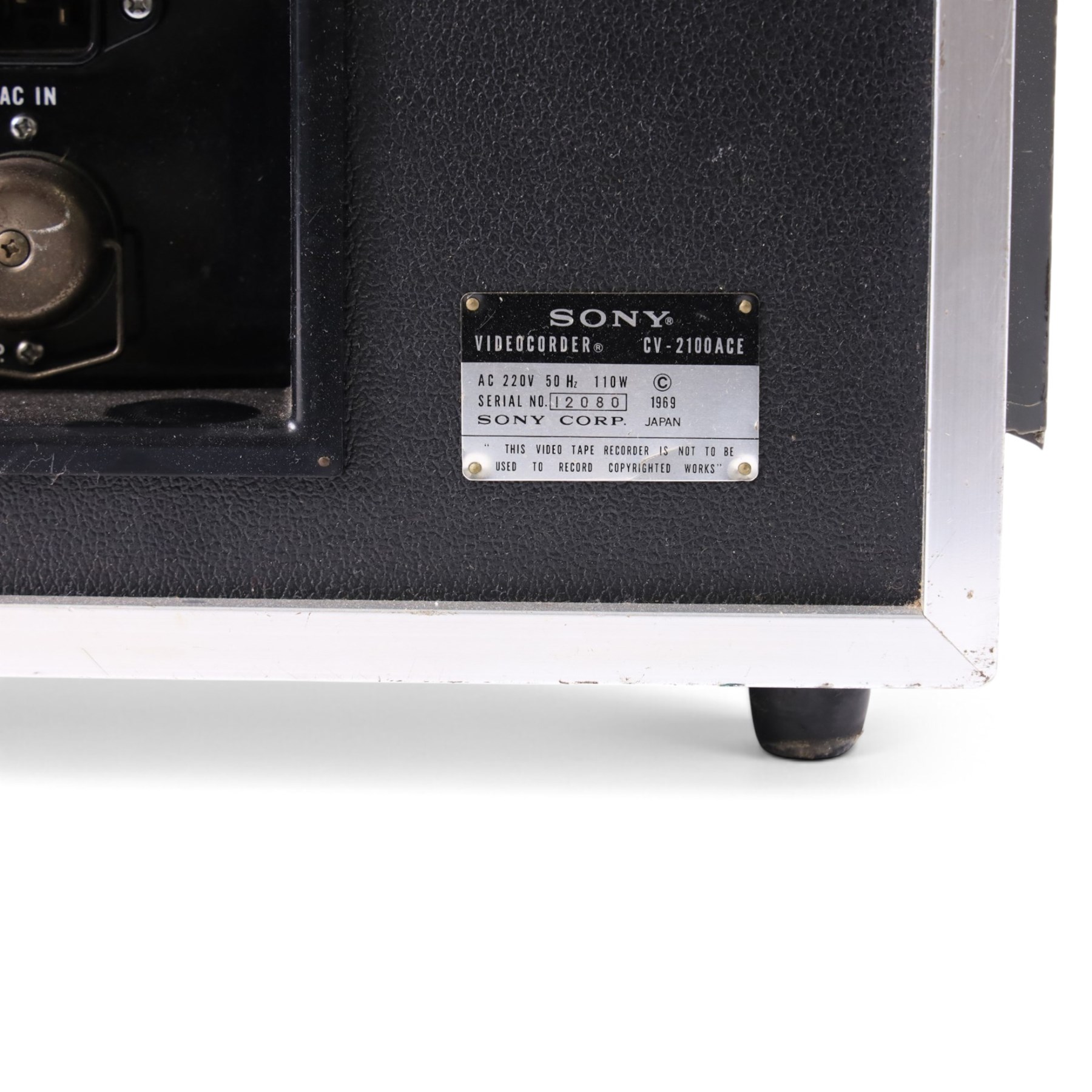 Sony CVC-2100 ACE video camera, CVF-4CE electronic viewfinder and CV-2100 ACE videocorder