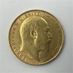 King Edward VII 1904 gold full sovereign coin