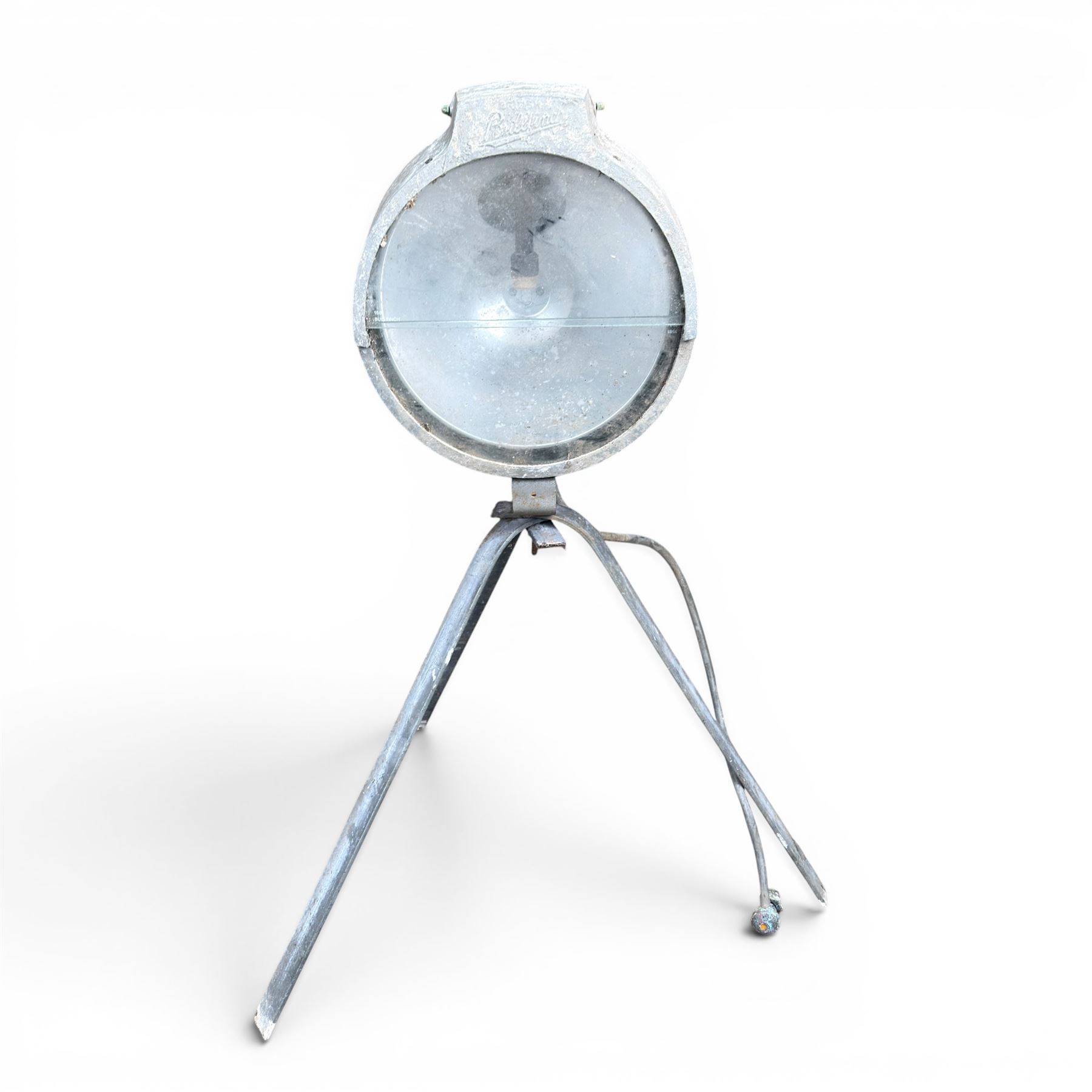Bullfinch Lighting - collection of three gas floodlights on tripod bases (Medium Stands)