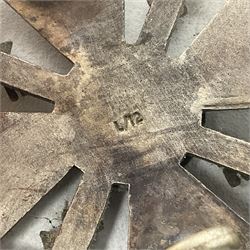 German Spanish Cross with silvered finish; stamped verso L/12; probably a post-WW2 copy