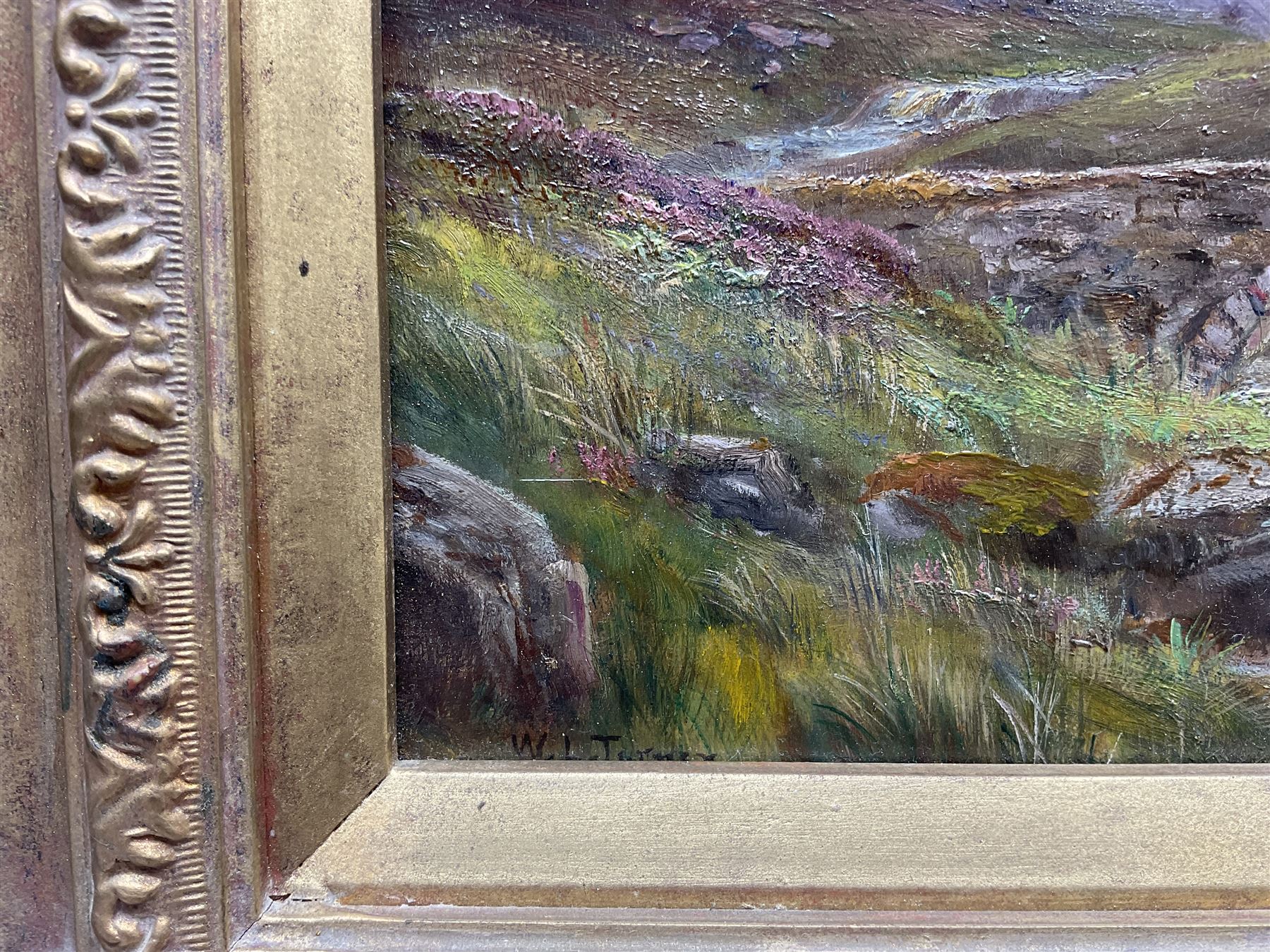 William Lakin Turner (British 1867-1936): Buck Pike and Dow Crags above Coniston, oil on panel signed 25cm x 35cm