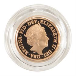 Queen Elizabeth II 2020 gold proof full sovereign coin, cased and boxed with certificate