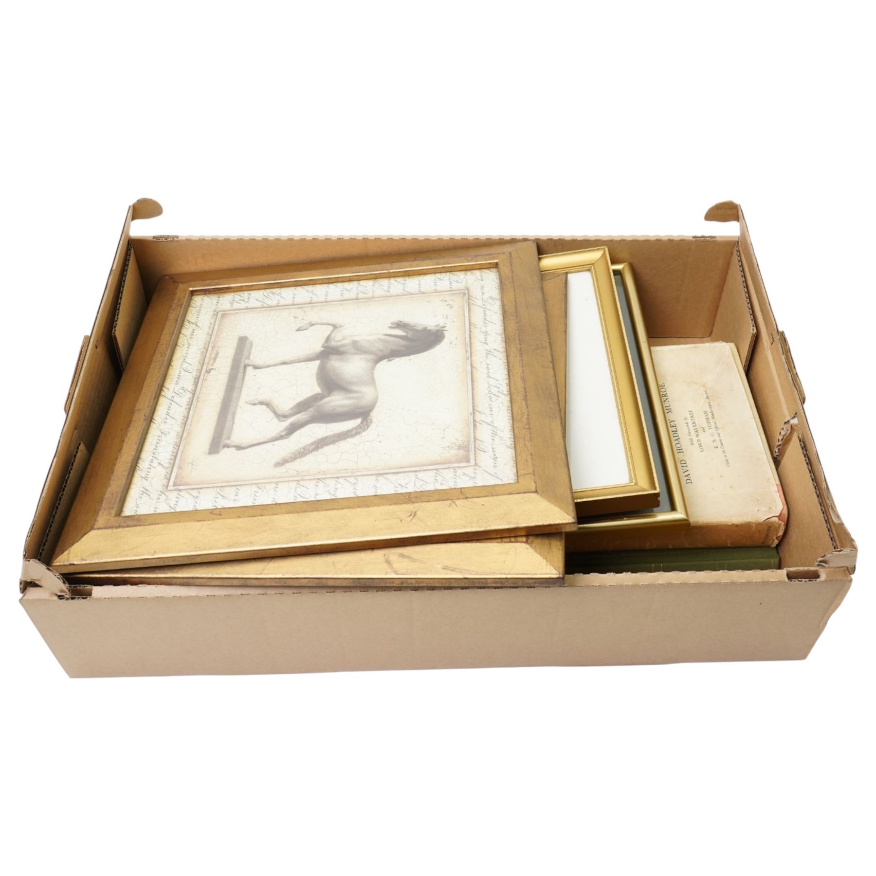 Munroe, David Hoadley - 'The Grand National 1839-1931' first edition 1951, 'The Benson and Hedges Book of Racing Colours', bound volumes of The British Racehorse magazine 1950 and four coloured prints