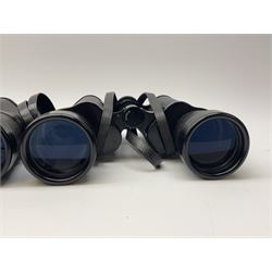 Two pairs of binoculars, Stellar binoculars in case and Tasco binoculars model 306 in case. 