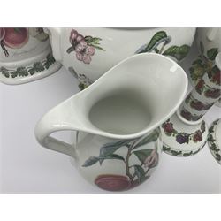 Three Portmeirion soup tureens with covers and ladles, together with vases, large bowls and other Portmeirion items
