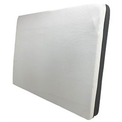 Bensons for Beds - 5' King-size bedstead upholstered in blue velvet 