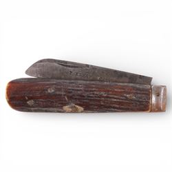 T. Renshaw antler handled 'Stand' penknife, Bronze Duke of Wellington commemorative medallion and a Society of Miniature Rifle Club medal