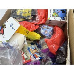 Two boxes of Mcdonalds memorabilia and merchandise