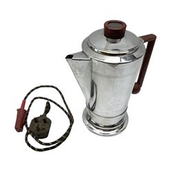 1930's design, chrome Swan electric kettle, by Bulpitt & Sons, Birmingham